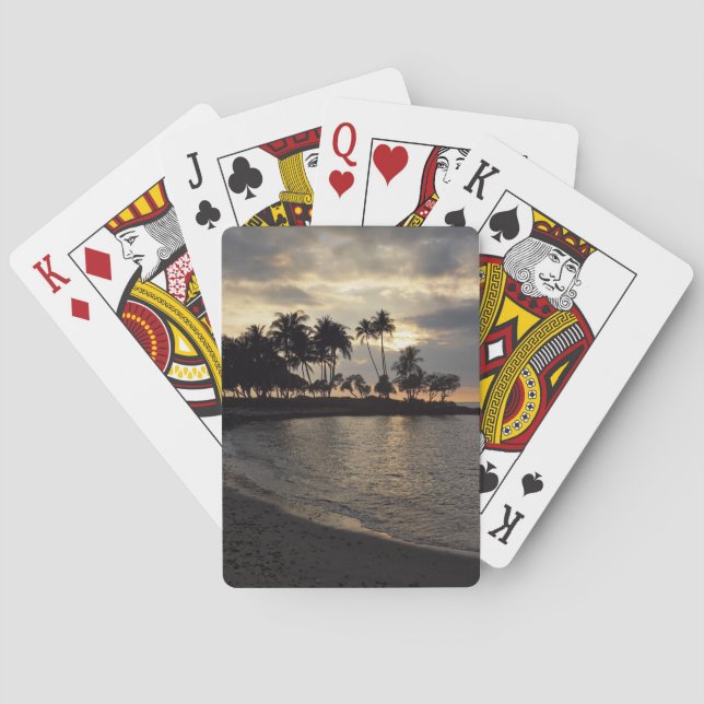 Setting Sun in Hawaii Playing Cards (Back)