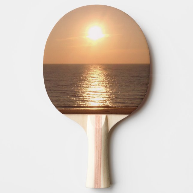 Setting Sun Ping Pong Paddle (Front)