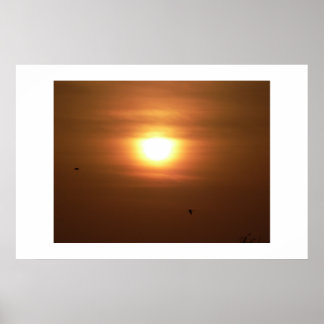 Setting sun. poster