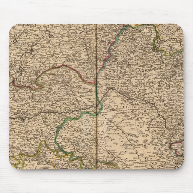 Settlements and forests in France 2 Mouse Pad (Front)