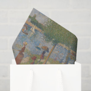 Seurat Impressionist Painting Calm Afternoon Park Tissue Paper
