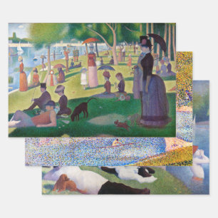 Seurat, Landscape Wrapping Paper Sheet