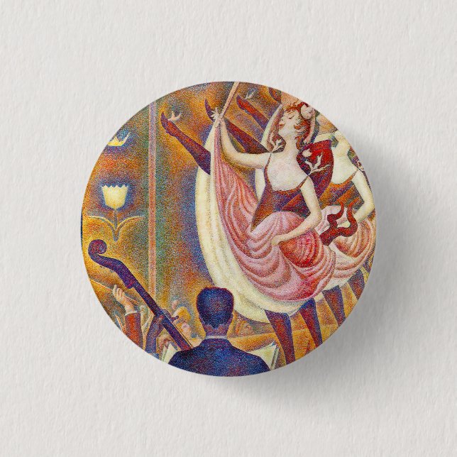 Seurat Le Chahut Button (Front)