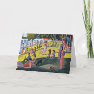 Seurat Parody Greeting Card