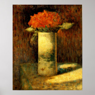 Seurat’s "Vase of Flowers" Poster