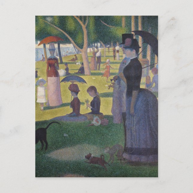 Seurat Sunday Afternoon La Grande Jatte Fine Art Postcard (Front)
