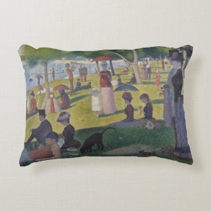 Seurat Sunday La Grande Jatte Fine Art Decorative Cushion