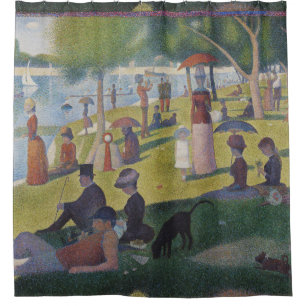 Seurat Sunday La Grande Jatte Fine Art Shower Curtain