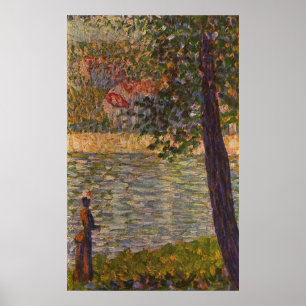 Seurat: The Morning Walk (The Seine at Courbevoie) Poster