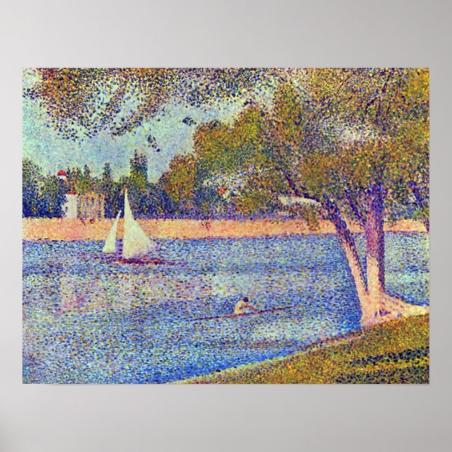 Seurat - The Seine at the Grand Jatte, Spring Poster (Front)