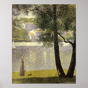 Seurat's "La Seine a Courbevoie" Poster