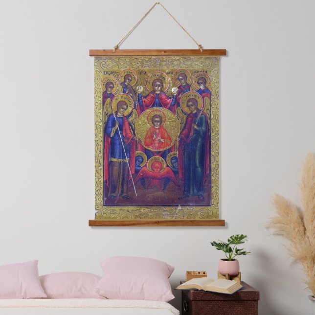 Seven Archangels Christian Religious Icon Art Hanging Tapestry (Bedroom)