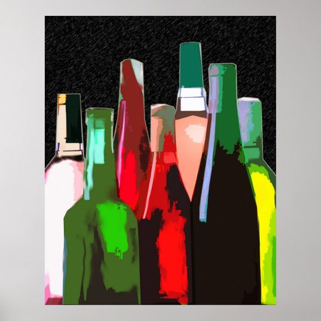 Seven Bottles of Wine on the Wall Poster (Front)