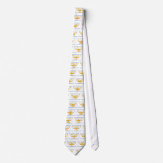 Seven branch menorah of Israel and Shema Israel Tie