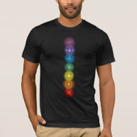 Seven Chakras Bella Canvas Black T-Shirt