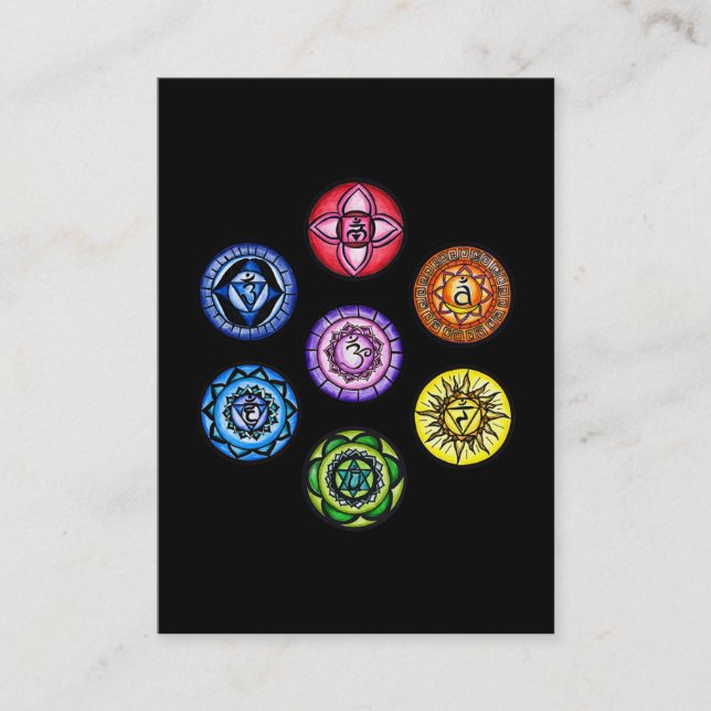Seven Chakras Business Card (Front)