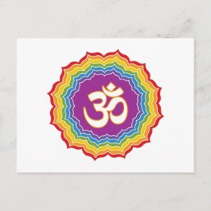 Seven Chakras Colours Postcard