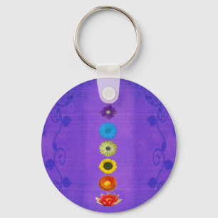 Seven Chakras Gift - Purple Key Ring