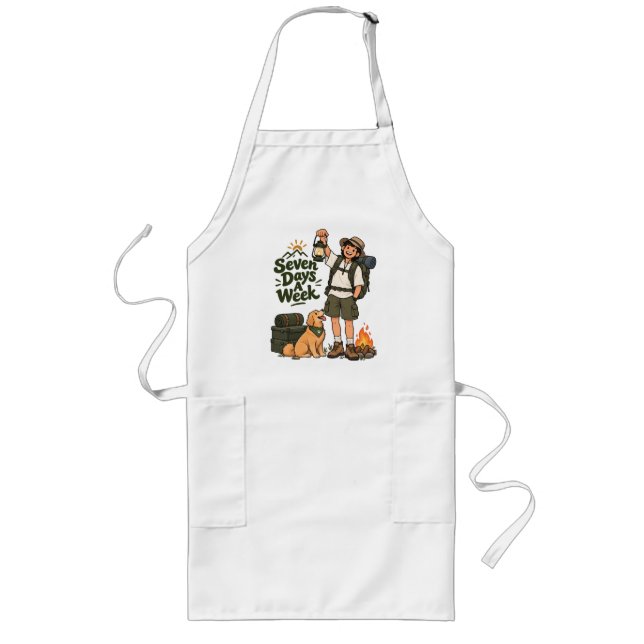 Seven Days A Week Camping AdventuriPad Smart Cover Long Apron (Front)