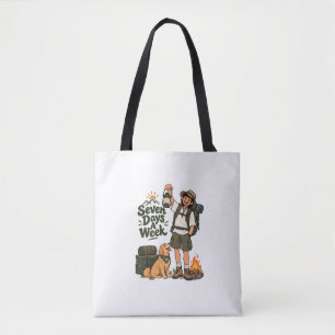 Seven Days A Week Camping AdventuriPad Smart Cover Tote Bag