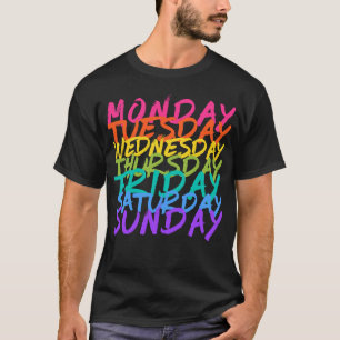 Seven Days in Seven Colors Combo T-Shirt