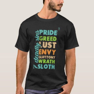 Seven Deadly Sins Casual Christian T-Shirt