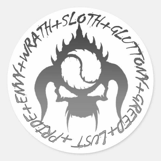 Seven deadly sins Classic Round Sticker 20sheet (Front)