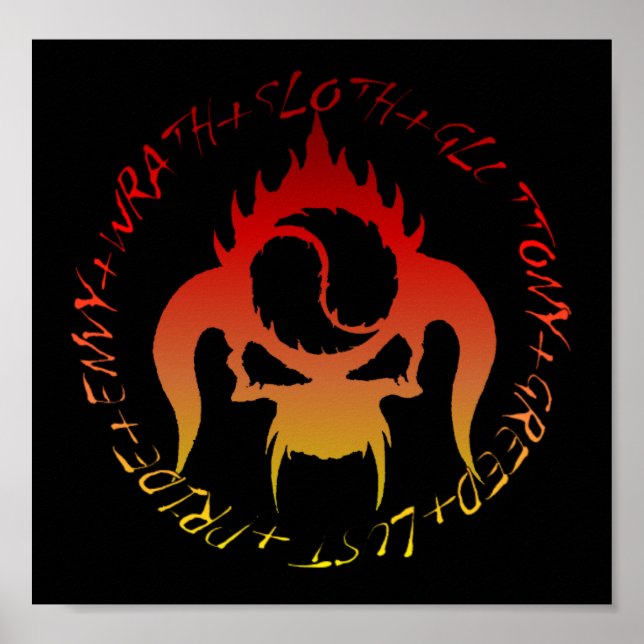 Seven deadly sins poster (Front)