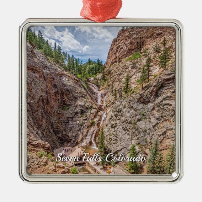 Seven Falls Colorado Premium Ornament (Front)