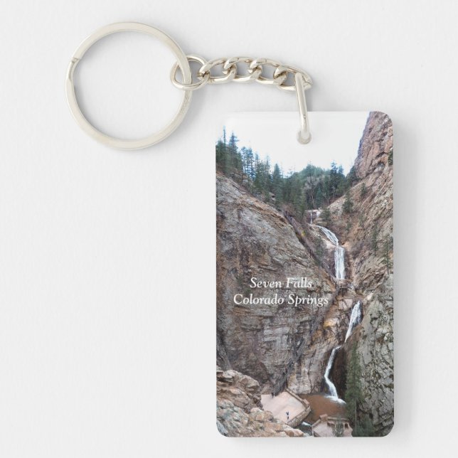Seven Falls, Colorado Springs Key Ring (Front)