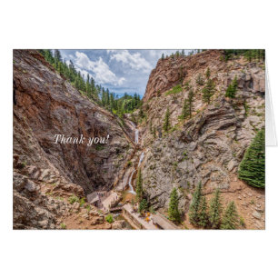 Seven Falls Colorado Thank You Card