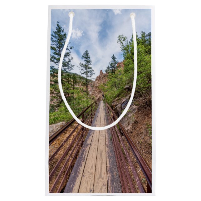 Seven Falls Walkway Bridge Tall Gift Bag (Front)