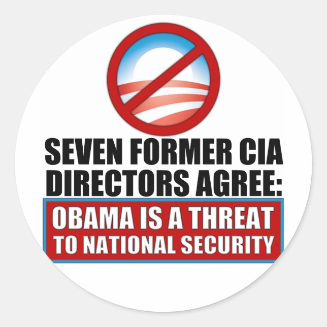 Seven Former CIA Directors Classic Round Sticker (Front)