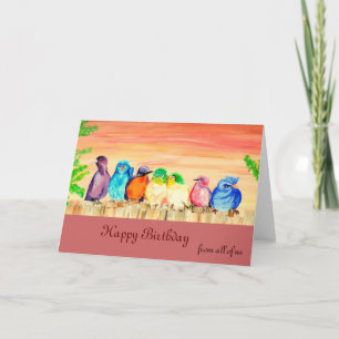 Seven Friends Birthday Card