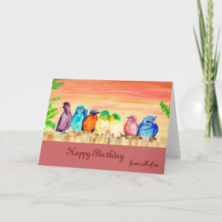 Seven Friends Birthday Card