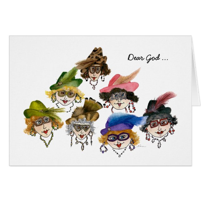 Seven Funny Ladies discussing Coffee and Wine (Front Horizontal)