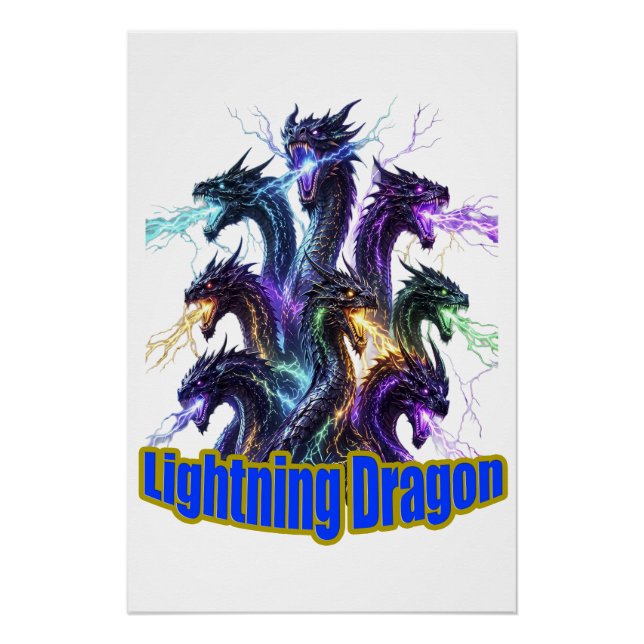 Seven-Headed Lightning Dragon Poster (Front)