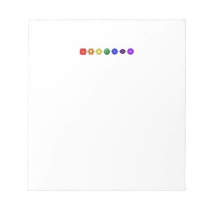 Seven Horizontal Chakras Notepad