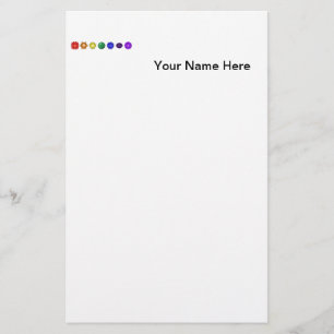 Seven Horizontal Chakras Stationery