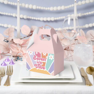 Seven is a Vibe Retro Sunshine Rainbow Daisy Favour Box