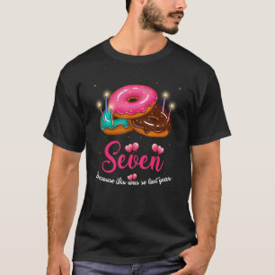 Seven Is So Sweet 7th Doughnut Girl Birthday Decor T-Shirt