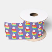 Seven Layer Retro Rainbow Gelatin Salad Dessert