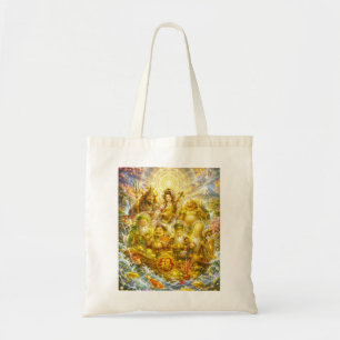 Seven Lucky Gods -Japanese Gods- colorful art Tote Bag