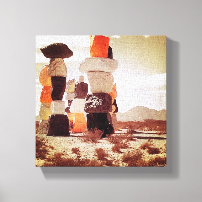 Seven Magic Mountains,  Jean Dry Lake, Nevada Canvas Print (Front)