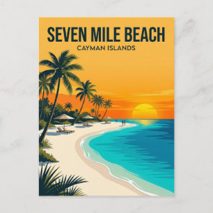 Seven Mile Beach Cayman Islands Postcard