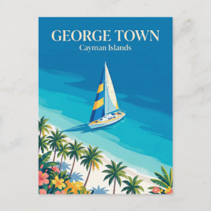 Seven Mile Beach Cayman Islands Postcard