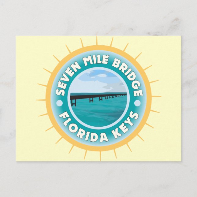 Seven Mile Bridge Florida Keys Postcard (Front)