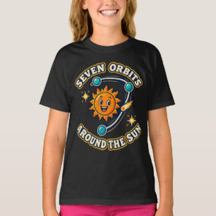 Seven Orbits Space Birthday Adventure T-Shirt