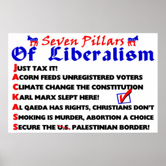 Seven Pillars Of Liberalism Poster