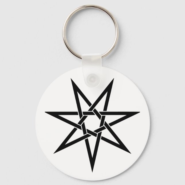 Seven Pointed Star Key Ring (Front)